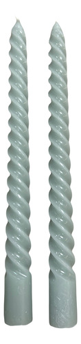 Kit 2 Vela Banquete Em Espiral Palito P/ Castiçal 25cm