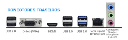 Kit Upgrade Intel Core I3 3240 + Placa Mãe 1155 + 8gb Ddr3