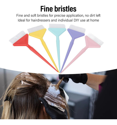 Kit De Tinte Para El Cabello, 5 Piezas, Brochas De Color, Ma