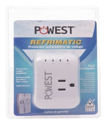 Imagen 1 de 3 de Protector De Voltaje 120v 10a Refrimatic Para Nevera Congela