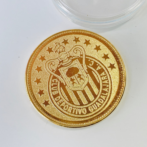 Moneda Club Chivas Guadalajara Baño Oro 14k Regalo Ideal