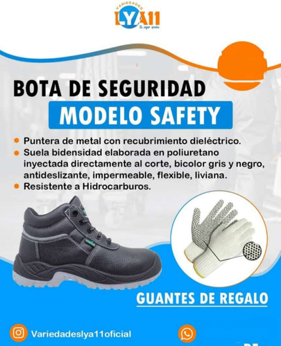 Botas De Seguridad Industrial Modelo Safety 