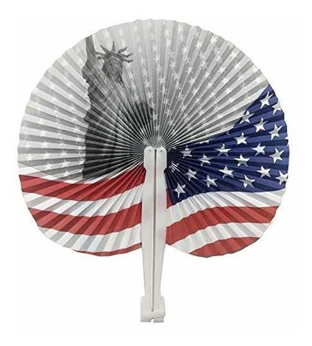 Imagen 4 de 4 de Bestage 20 Pack Estrellas & Stripes Abanicos De Papel 4 De J