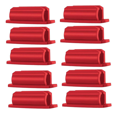 Portalápices De Silicona Adhesiva De 10 Piezas Fiable Rojo