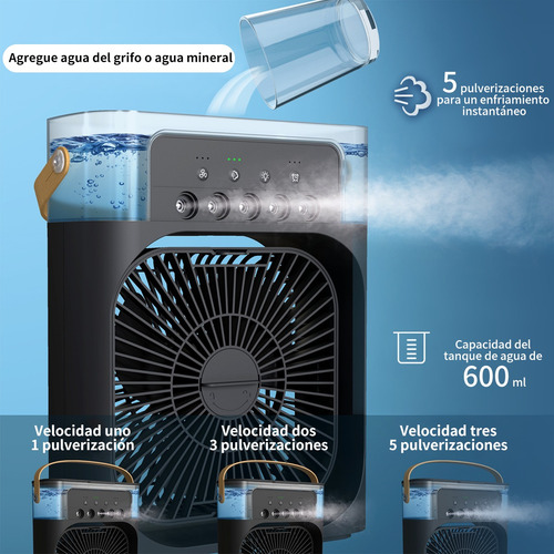 Ventilador Climatico Humidificable Portatil Escritorio