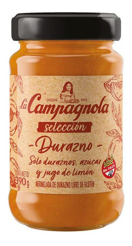 Mermelada La Campagnola Durazno Selecion X390gr