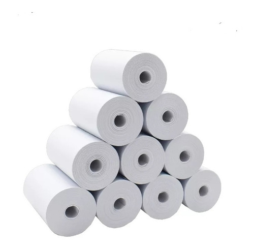 Pack 10 Rollos De  Papel Térmico 57x30 Datafonos Impresoras