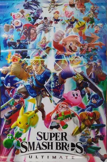 Lona Poster Super Smash Bros. Ultimate Nintendo