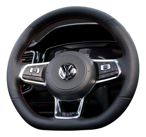 Funda Volante Vw Gti Gli Polo Golf Jetta 2016-2022 Perforada