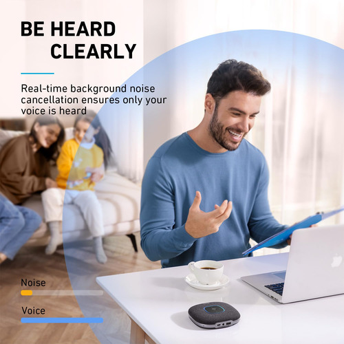 Altavoz Anker Powerconf S3, 6 Micrófonos, Bluetooth 5.3