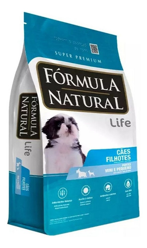 Alimento Fórmula Natural Super Premium Life para cão FILHOTE de raça mini e pequena sabor mix em sacola de 1kg