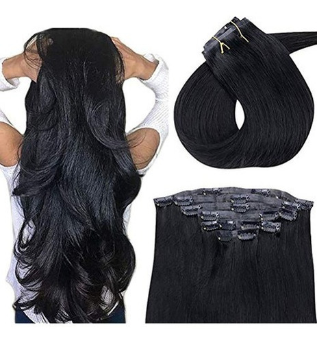 Runature Pu Clip En Extensiones 18 Pulgadas Extensiones De C