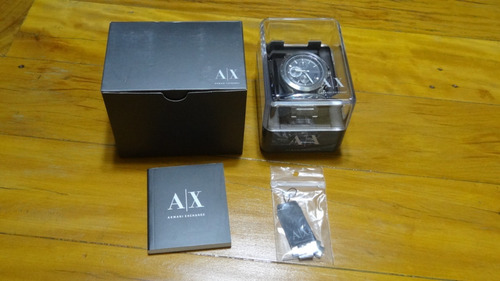 Relógio Armani Exchange Ax1403 Cinza Metal Caixa Manual