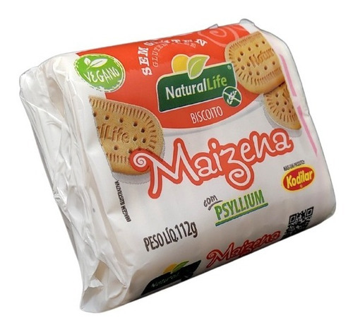 Biscoito Maizena C Psyllium Vegano S Glúten Açúcar Crocante 
