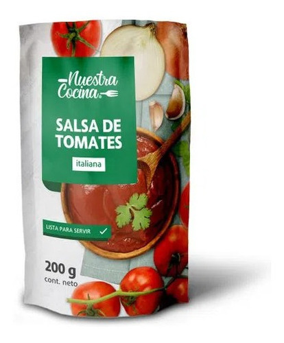 Salsa De Tomate Italiana Nuestra Cocina 200gr (3 Unid )super