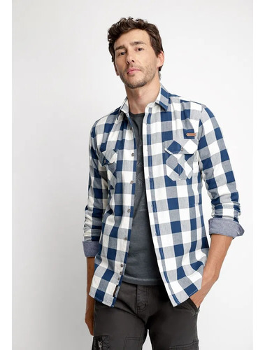 Camisa Hombre Ferouch Checkered Indiana Fj