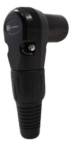 Plug Canon Xlr 3puntas Harden Pl-1570 Forma L 5pz Negro