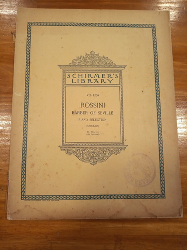 Rossini El Barbero De Sevilla  Partitura
