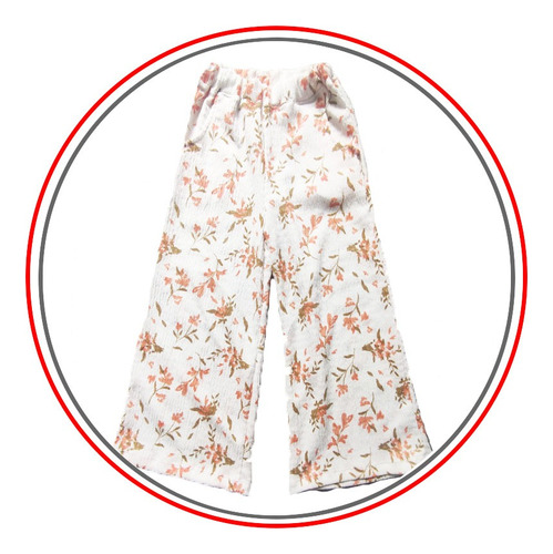 Pantalon Palazzo Bambula Estampada Nenas Niñas H/t14