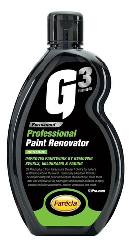 Imagen 1 de 8 de Farecla G3 Paint Renovator - Compound Quita Rayas Pulidor