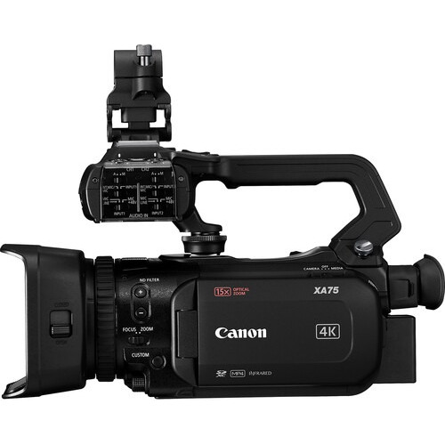 Filmadora Canon Xa75 Profissional 4k Hdmi 3g-sdi Dual-pixel Cor Preto