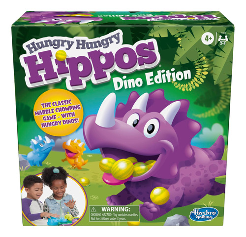 Hasbro Gaming Hungry Hungry Hippos Dino Edition Juego De Mes