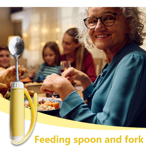 Silverware De Agarre Fácil Spoons Spoons Spoons Borks Cuchor