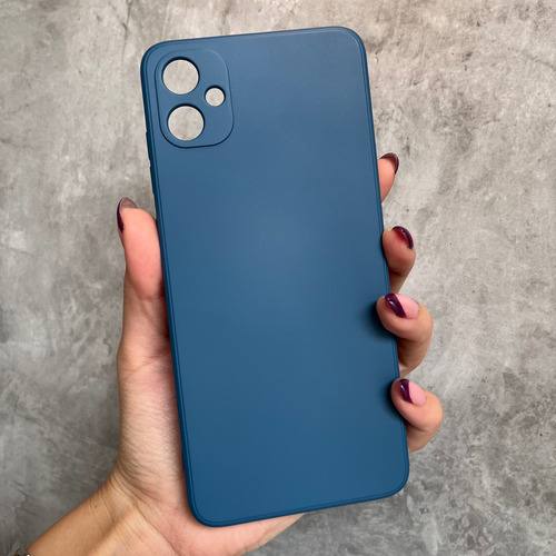 Funda Silicona Cubre Cámara Para Samsung Linea- Coolcase Azul A06