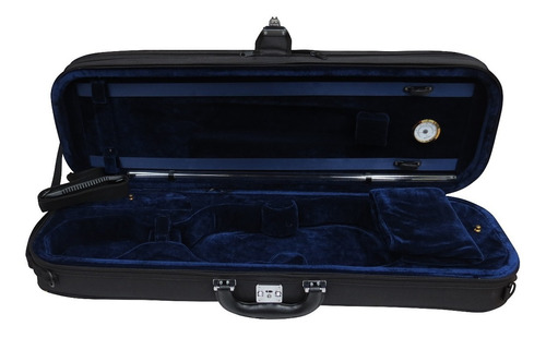 Estuche Hoffman Violin 4/4 Conservatorio Azul Marino Negro 