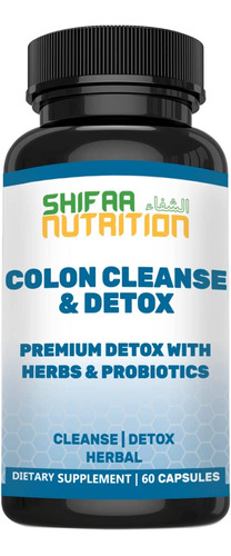 Shifaa Nutrition Premium Colon Cleanse & Pastillas De Desin