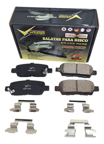 Balatas Traseras Grand Vitara Xtrail Koleos Altima Xcd0905h