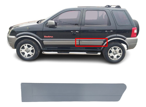 Bagueta Puerta Trasera Ecosport Freestyle 08/12 Gris Ancha