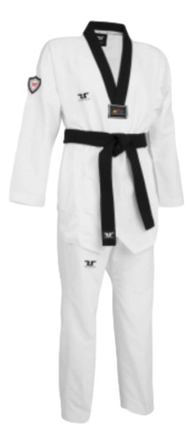 Dobok New Fighter Cuello Negro Tusah Uniforme Para Taekwondo
