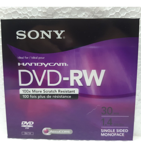 5 Mini Dvd-rw Regravável - Sony P Filmadora Digital Handycam