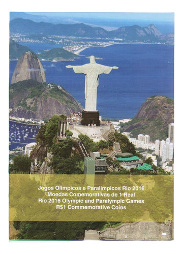 Álbum Para 16 Moedas Olímpicas Rio 2016 Com Acrílico