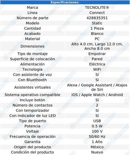 Contacto De Pared Inteligente Wi-fi, Multicontacto Usb-a