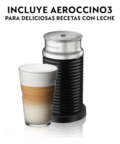Imagen 4 de 6 de Cafetera Nespresso Essenza Mini Black + Aeroccino Espumador