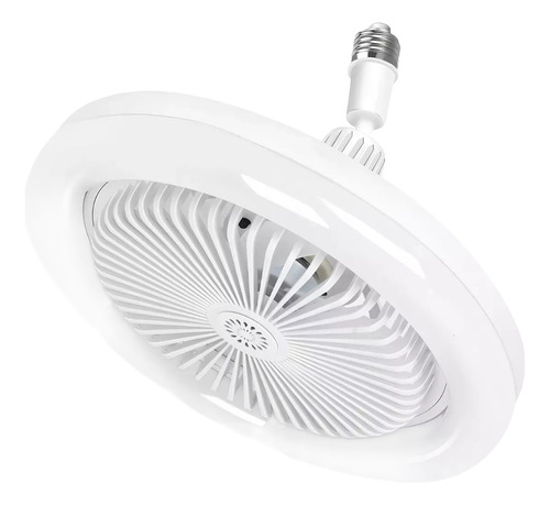 Ventilador De Techo Modernos Con Luz Y Control Remoto 25 Cm 60hz Blanco Blanco Plástico