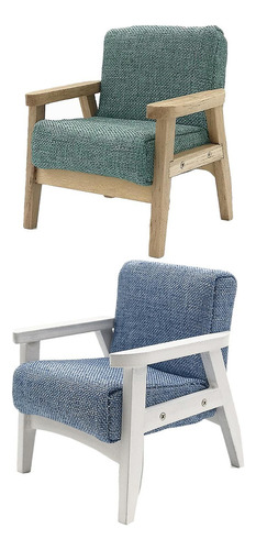2 Uds Simulación Mini 1:12 Sillón Vida Escena Decoración