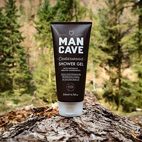 Mancave Natural Cedarwood Shower Gel 200ml