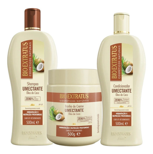 Bio Extratus Umectante Shampoo Cond E Banho De Creme 500g