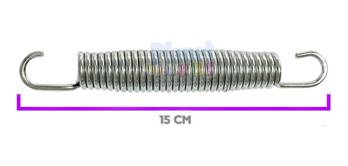 Kit De 10 Molas De 15 Cm Para Cama Elástica De 2,40 M 