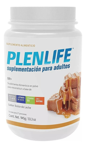 Fórmula Br+ 945gr Polvo Plenlife Sabor Dulce De Leche