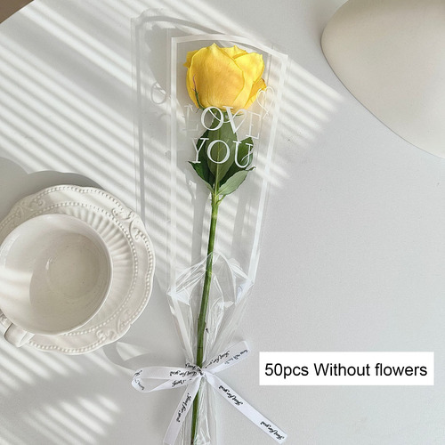 50 Unidades De Saco De Embrulho De Flores Em Estilo Único Co