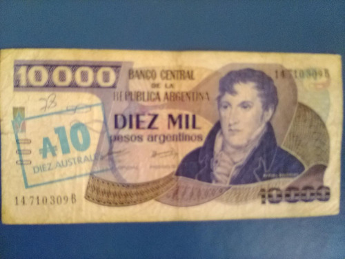 Billetes Antiguos Argentina Pesos A Australes 14710309bc