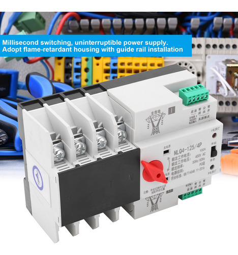 Interruptor Transferencia Automática 4p Trifásico 400v 100a