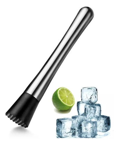 Coqueteleira Bar Man Profissional Inox Drink Caipirinha Bar Cor Prateado