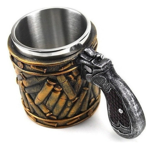 // Nuevo Vaso Tipo Copa Tipo Revólver Con Munición De Bala,