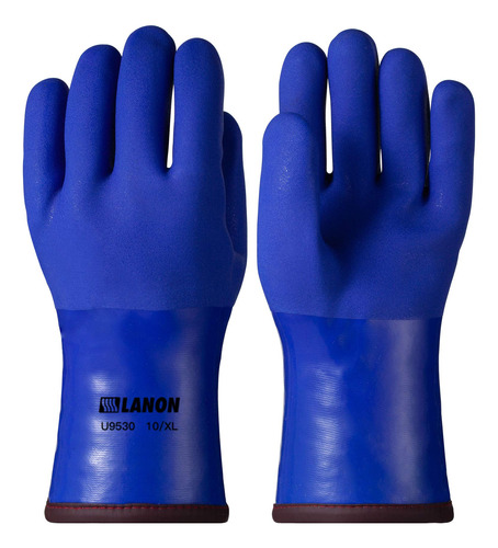 Lanon Guantes Resistentes Con Revestimiento De Pvc Resistent