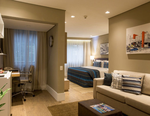 Imagem 1 de 15 de Flat De 02 Dorms No Brooklin - Sf27701
